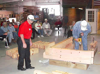 log home building seminar and plant tour