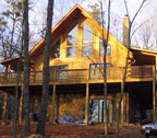 Modified Morgan log home