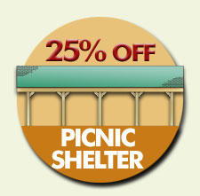 timber frame picnic shelter