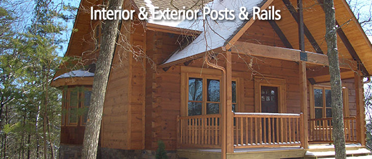Interior and exterior posts and rails