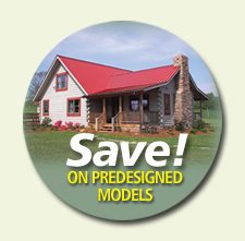Log cabin home savings