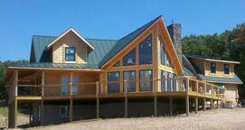custom log home