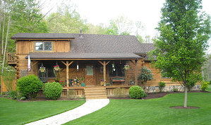 custom log home