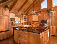 Log Home Kitchen