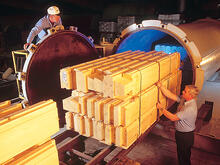 log cabin treatment process