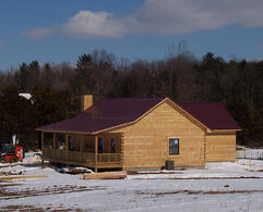 custom log home