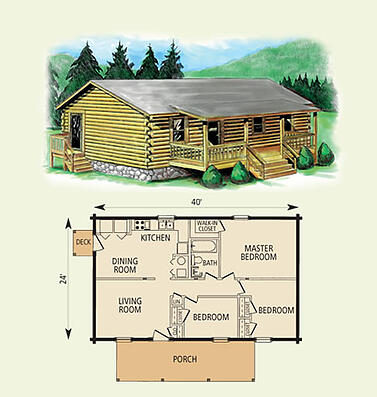 Cimmaron Trs Log Home Floor Plan