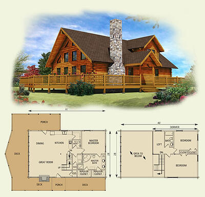 Purchase Log Home Floor Plans - Step #6 in Planning for Success