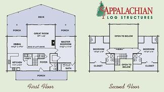 modified fair oaks, custom log home, modified log home floor plan