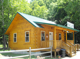 mountwood park log cabin visitor center