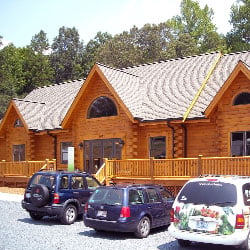log cabin designed commercial plan NC Zoo