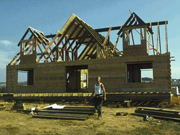 log home construction