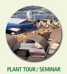 log home plant tour and building seminar