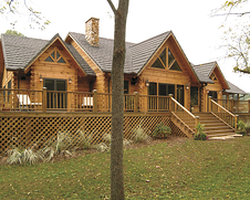 custom log cabin home