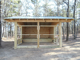 log trail shelter