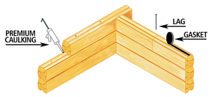 pioneer log wall schematics