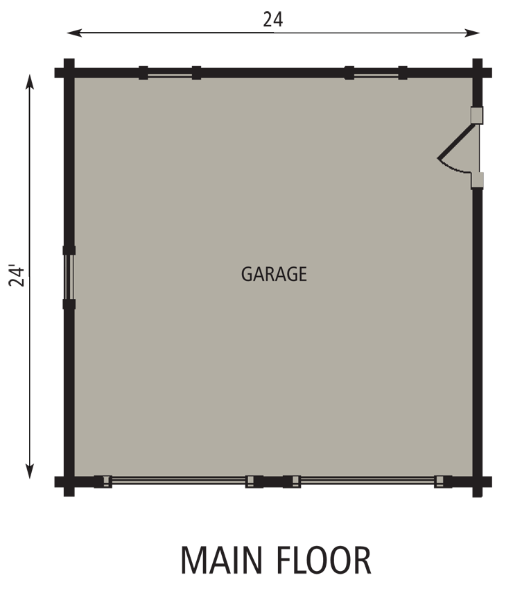 24x24 Garage Floor Plan