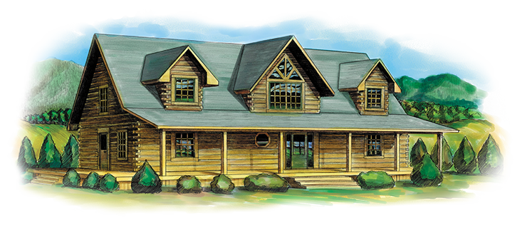 Fair Oaks Log Home
