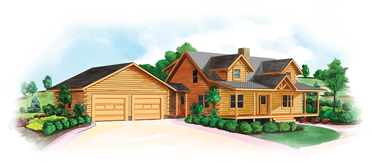 North Ridge III Log Home