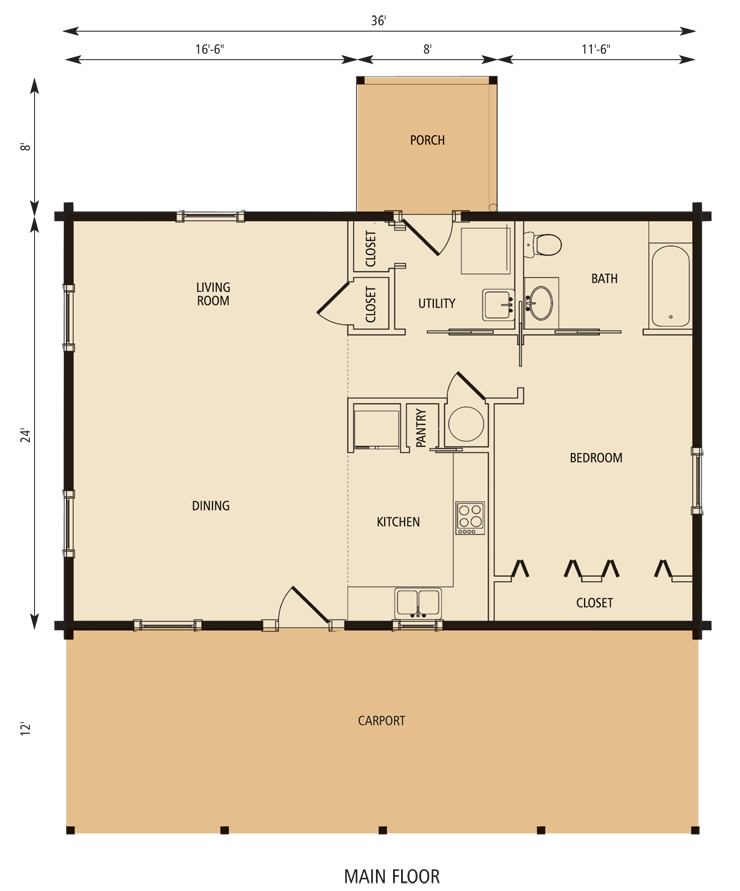 Country Cottage Floor Plan