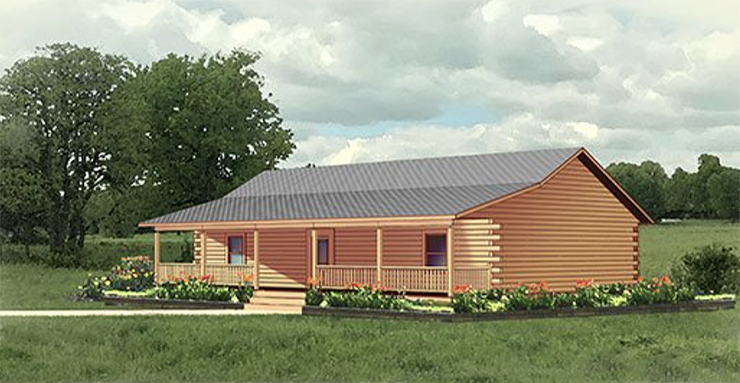 Springfield II Log Home