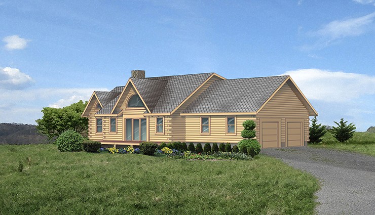 Greenbrier II Log Home