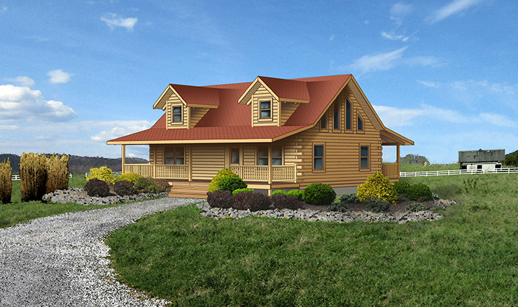 Mount Vernon II Log Home