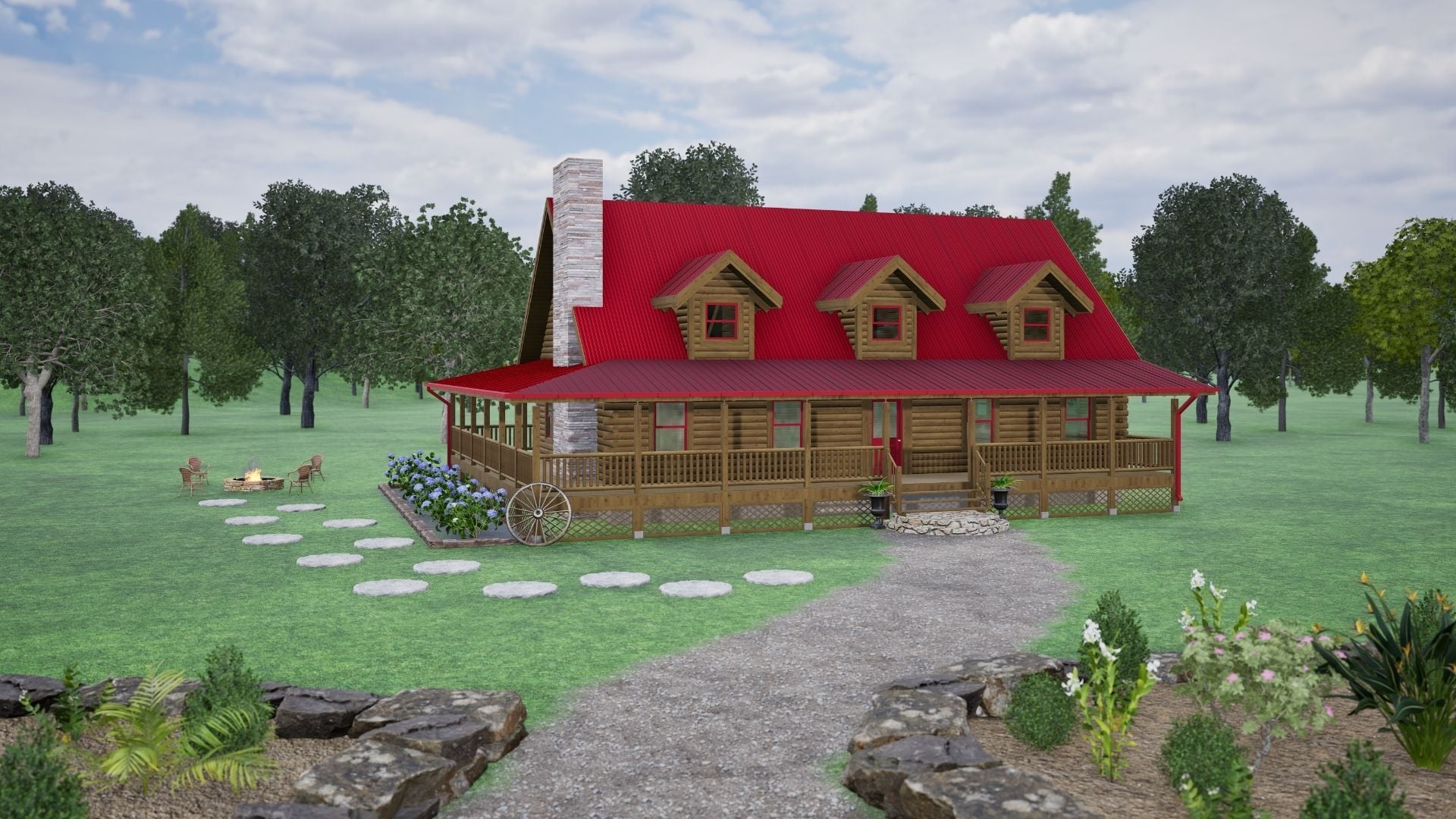 Charlottesville Log Home