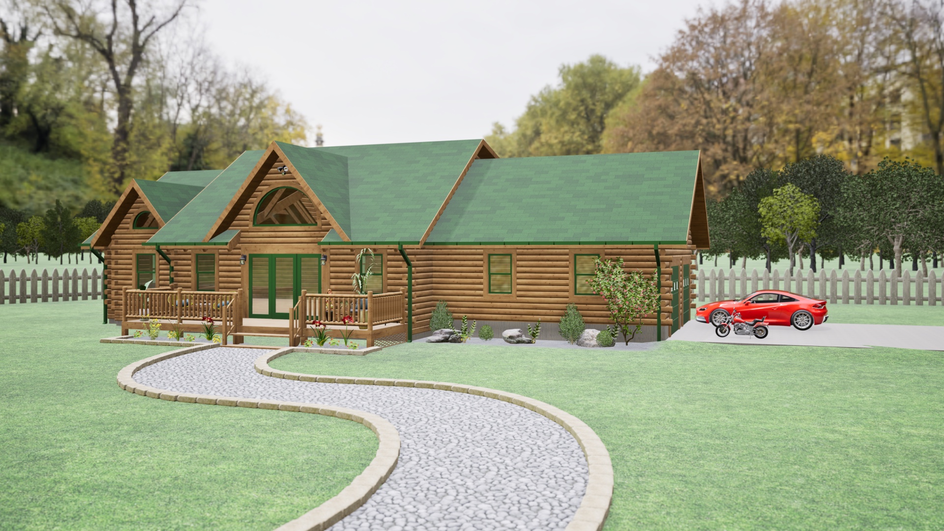 Greenbrier II Log Home