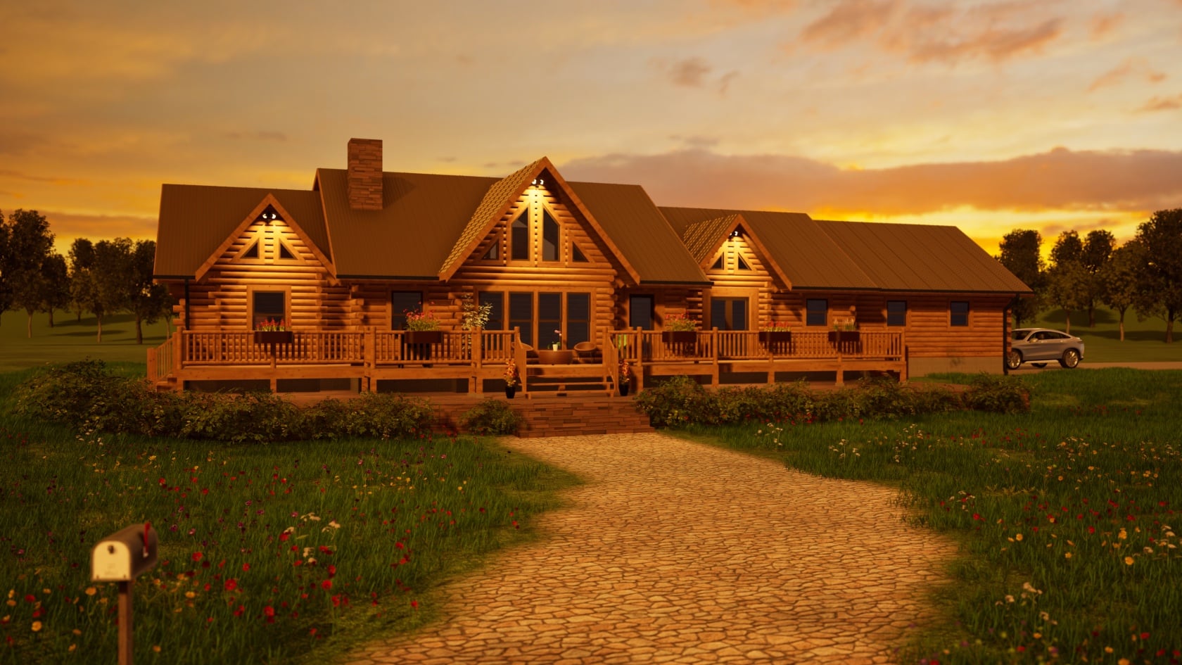 Kansas Log Home