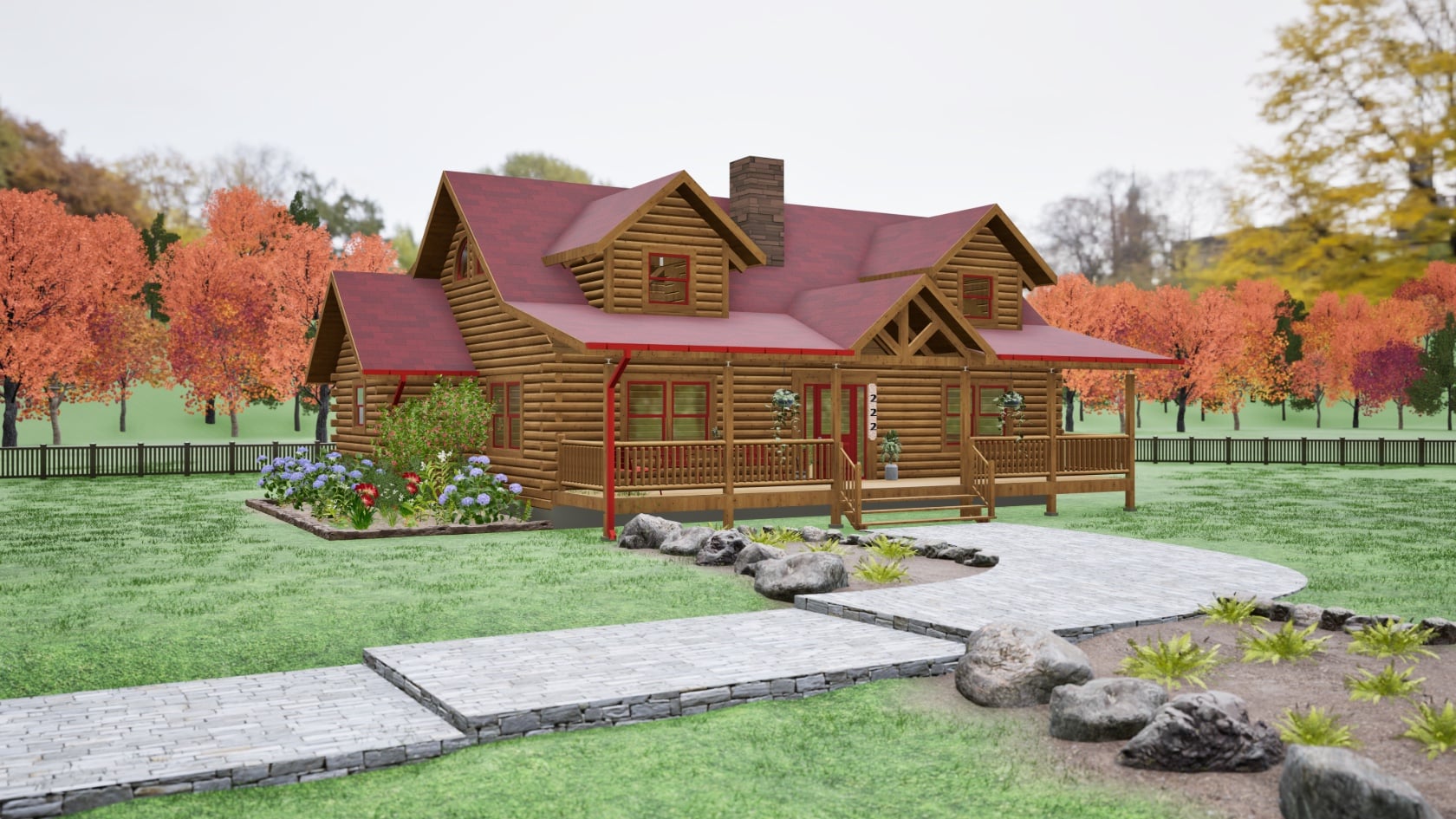 North Ridge II Log Home