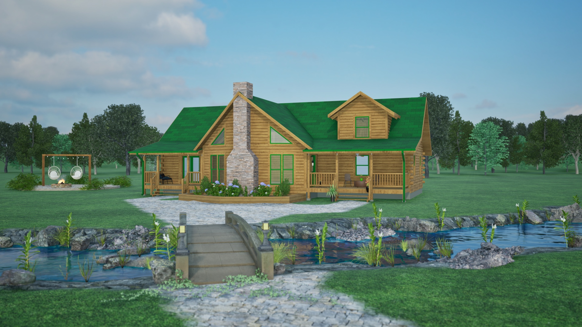 Piedmont Log Home