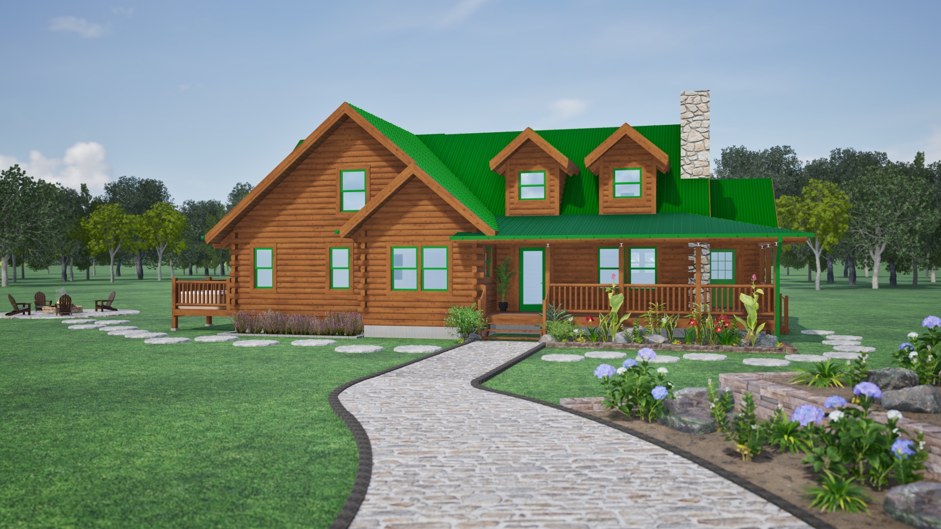 Spruce Valley Log Home