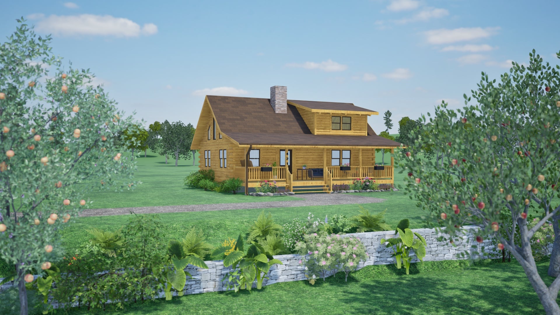 Wildwood II Log Home