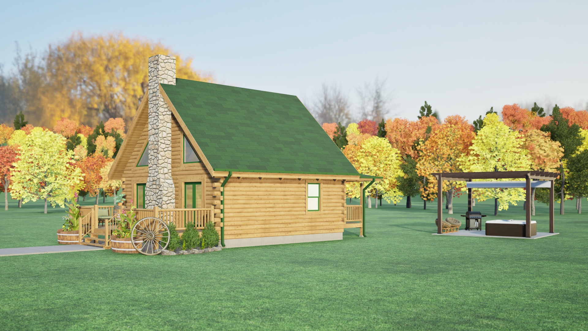 Valley View Log Home